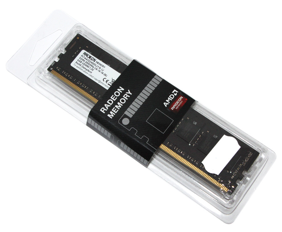 

Память AMD DDR4 4Gb (R744G2400U1S-U)