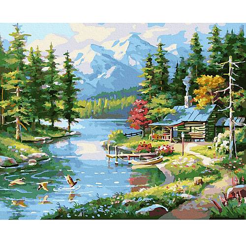

Картина по номерам "Горный пейзаж" Rainbow Art (GX37768)