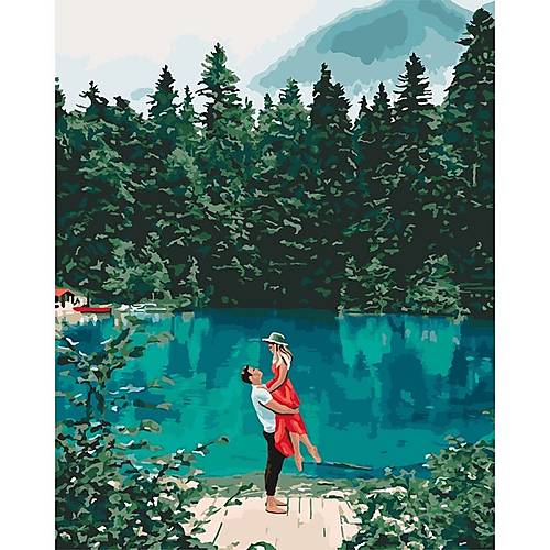 

Картина по номерам "Свидание у озера" ★★★★★ Идейка (КНО2271)