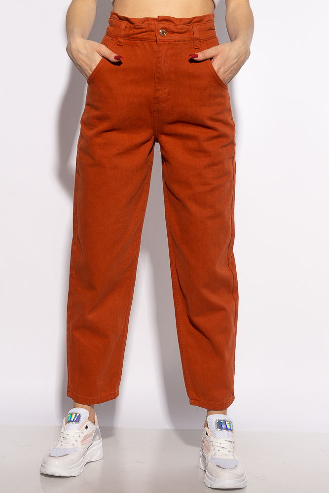 

Джинсы женские Mom fit Time of Style 216P2087 32 Терракотовый
