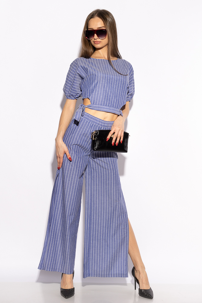 

Костюм брючный в полоску Time of Style 215P025 36 Джинс