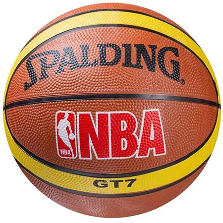 

Мяч баскетбольный резиновый №7 Spalding полоса