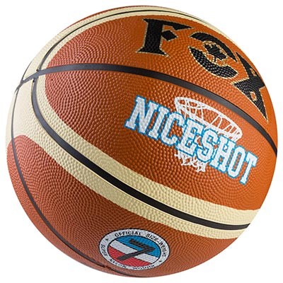 

Мяч баскетбольный FOX NiceShot оранжевый с полосой