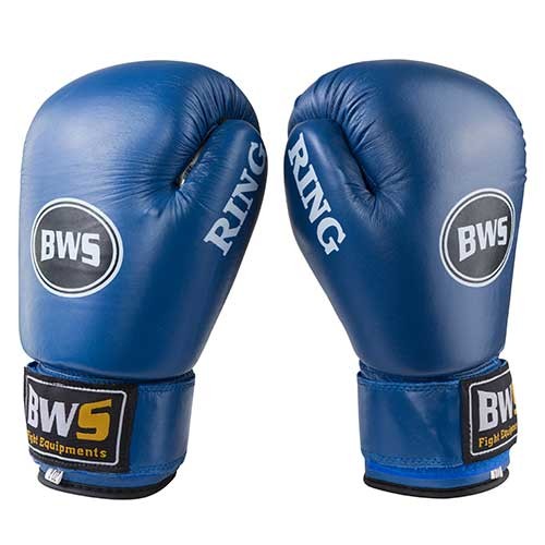

Боксерские перчатки RING кожа 8oz синий
