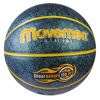 

Мяч баскетбольный Movemen №7 PU глиттермалахит
