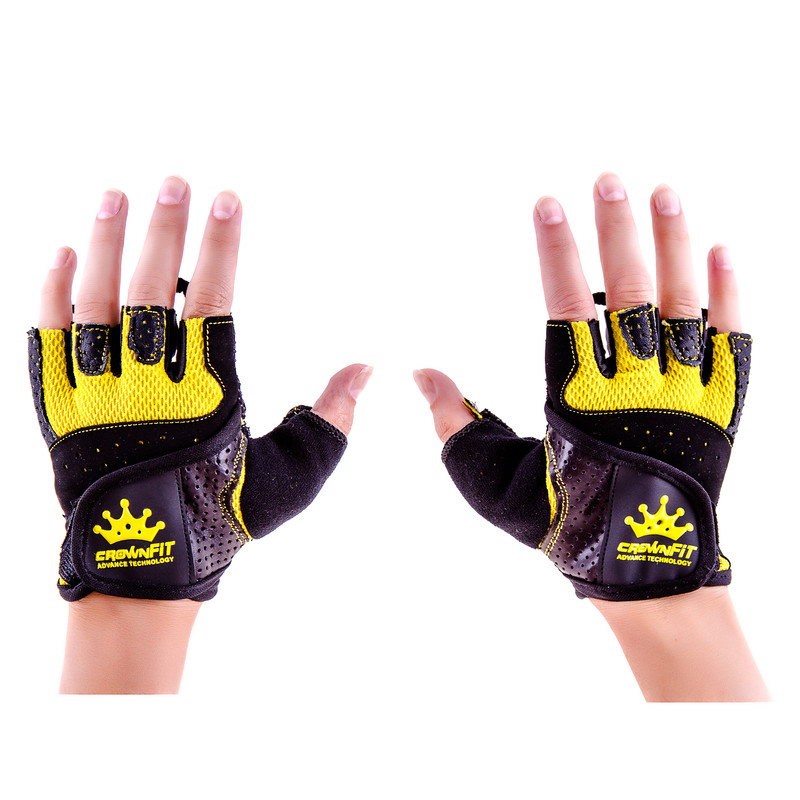 

Перчатки вело фитнес CrownFit Grippy Nap RX-04 размер S