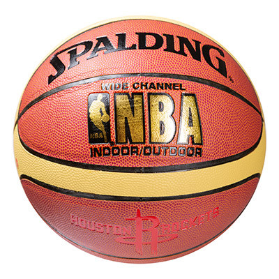 

Мяч баскетбольный Spalding №7 PVC Houston Rockets оранжевый,полоса