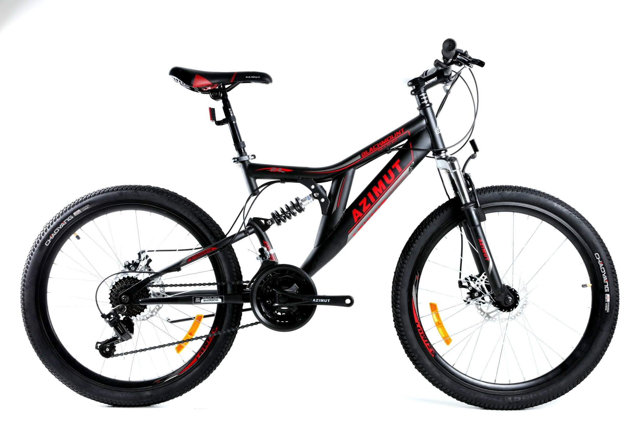 

Велосипед Azimut Blackmount 2021 24" 16" Black / Red (Blackmount/FRD)