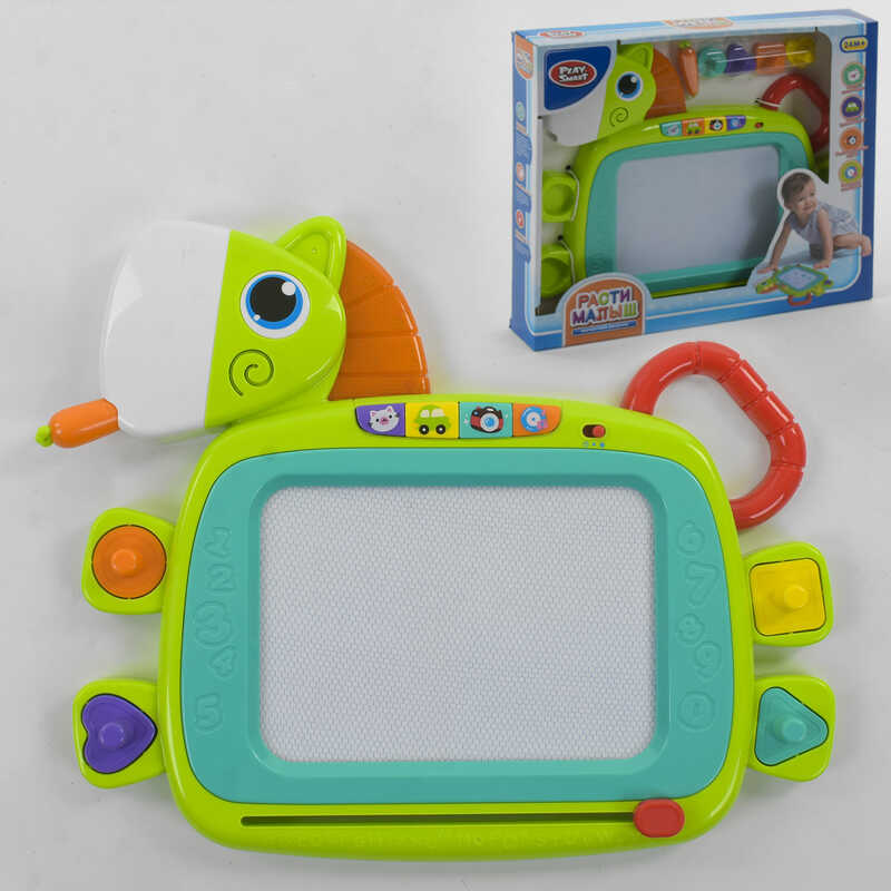 

Музыкальная досточка для рисования Play Smart цветная, подсветка, со штампами, в коробке 7841