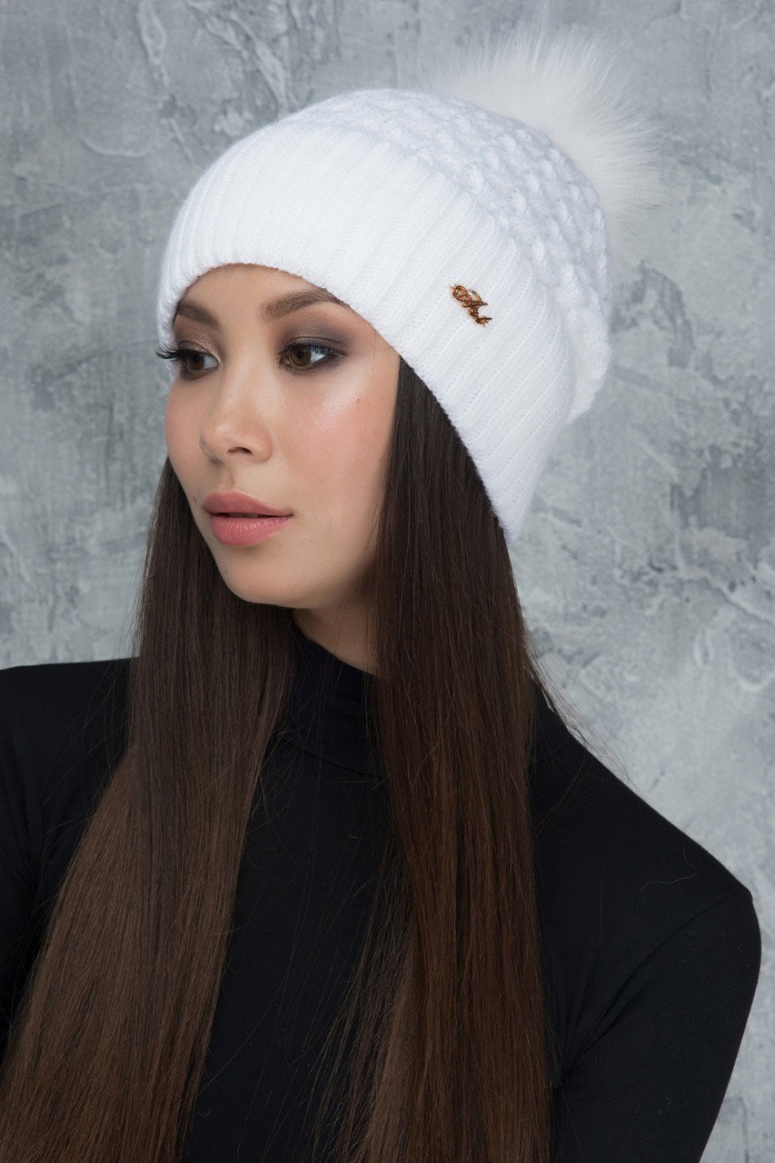 

Шапка Caramella Камила  Белая (Камила-2, Шапка Caramella Камила One Size Белая (Камила-2)