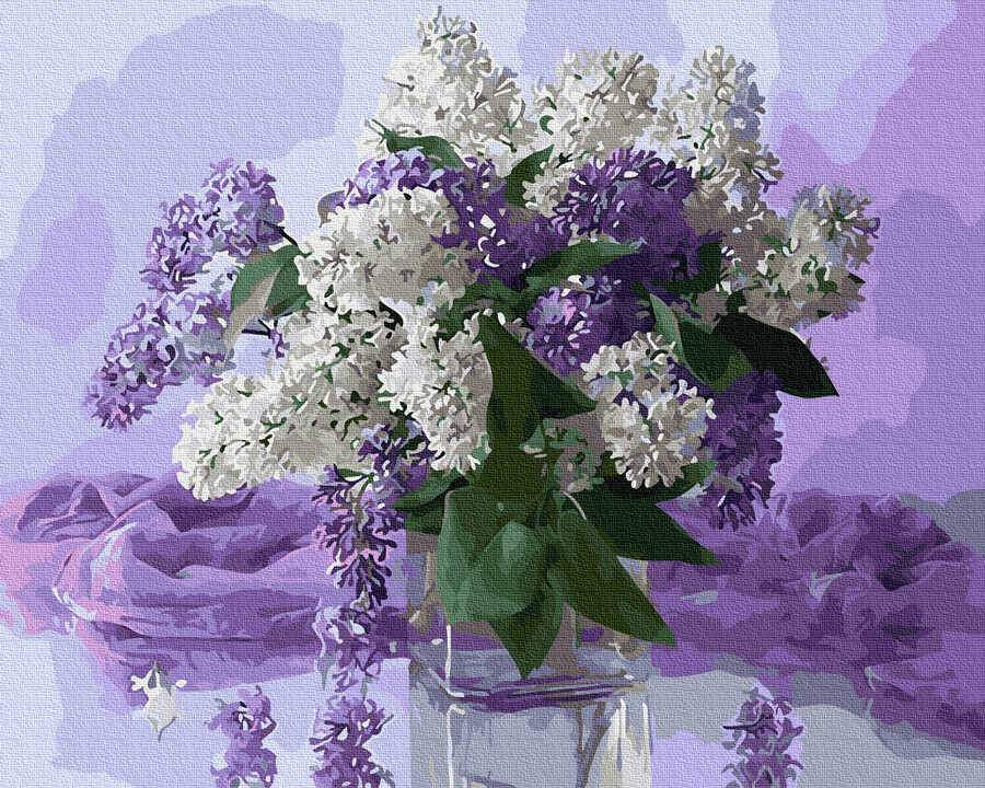 

Картина по номерам BrushMe GX31204 40*50 cм Светлые краски сирени