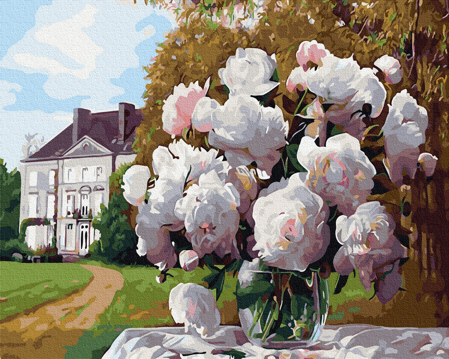 

Картина по номерам BrushMe GX33803 40*50 cм Пионы в барском саду