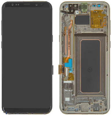 

Дисплей (экран) для Samsung G955F Galaxy S8 Plus + тачскрин золотистый с рамкой maple Gold, Original PRC