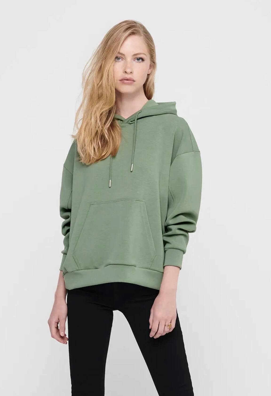 

Толстовка ONLY SCARLETT L/S HOOD SWT 15210677 Hedge Green S зеленый