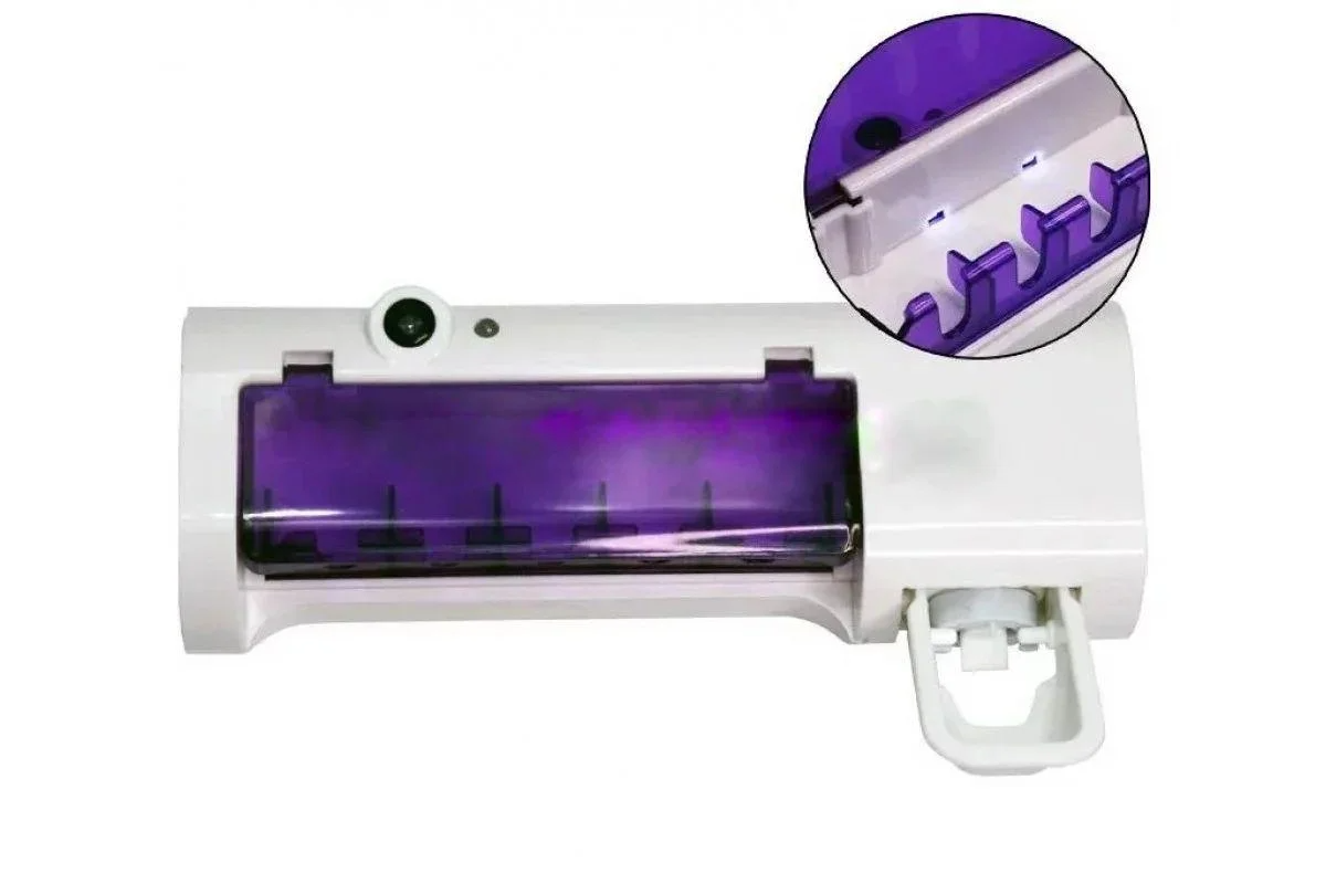 

Диспенсер для зубной пасты и щеток автоматический Toothbrush sterilizer JX008
