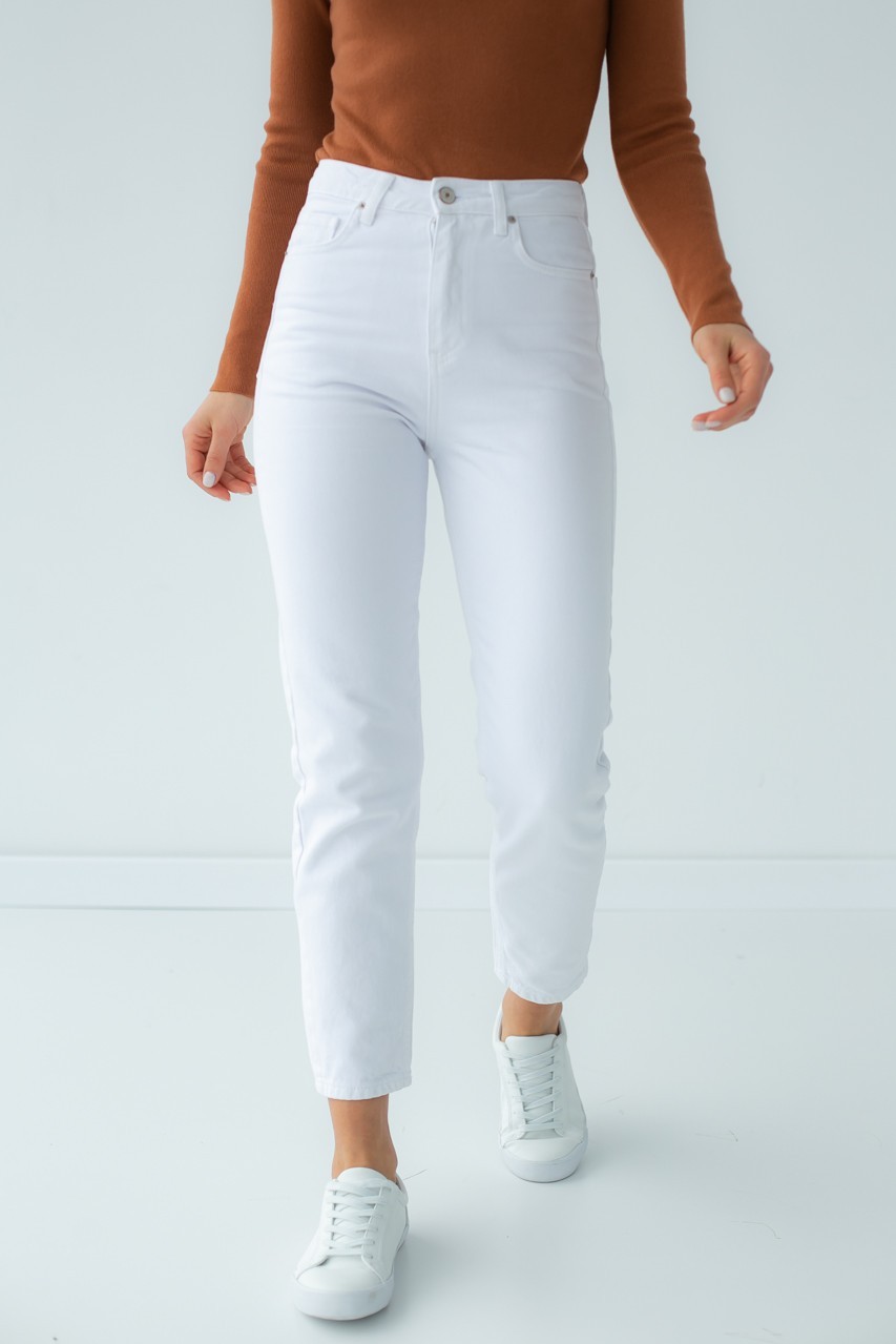

Джинсы мом Denim Palace 358 42 белые 127