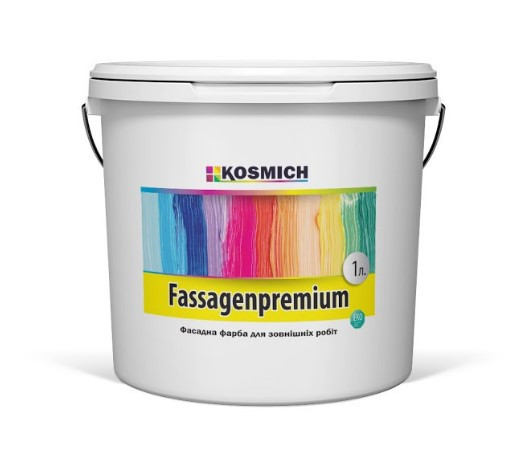 

Фасадна фарба для зовнішніх робіт KOSMICH Fassagenpremium (1 л)