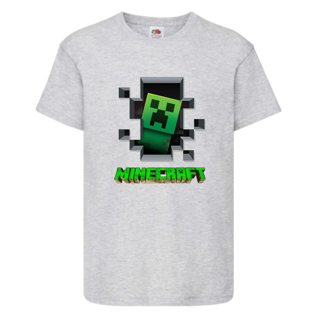 

Футболка детская Майнкрафт 003 (Minecraft) серая (MNKT gry 003) 140 см