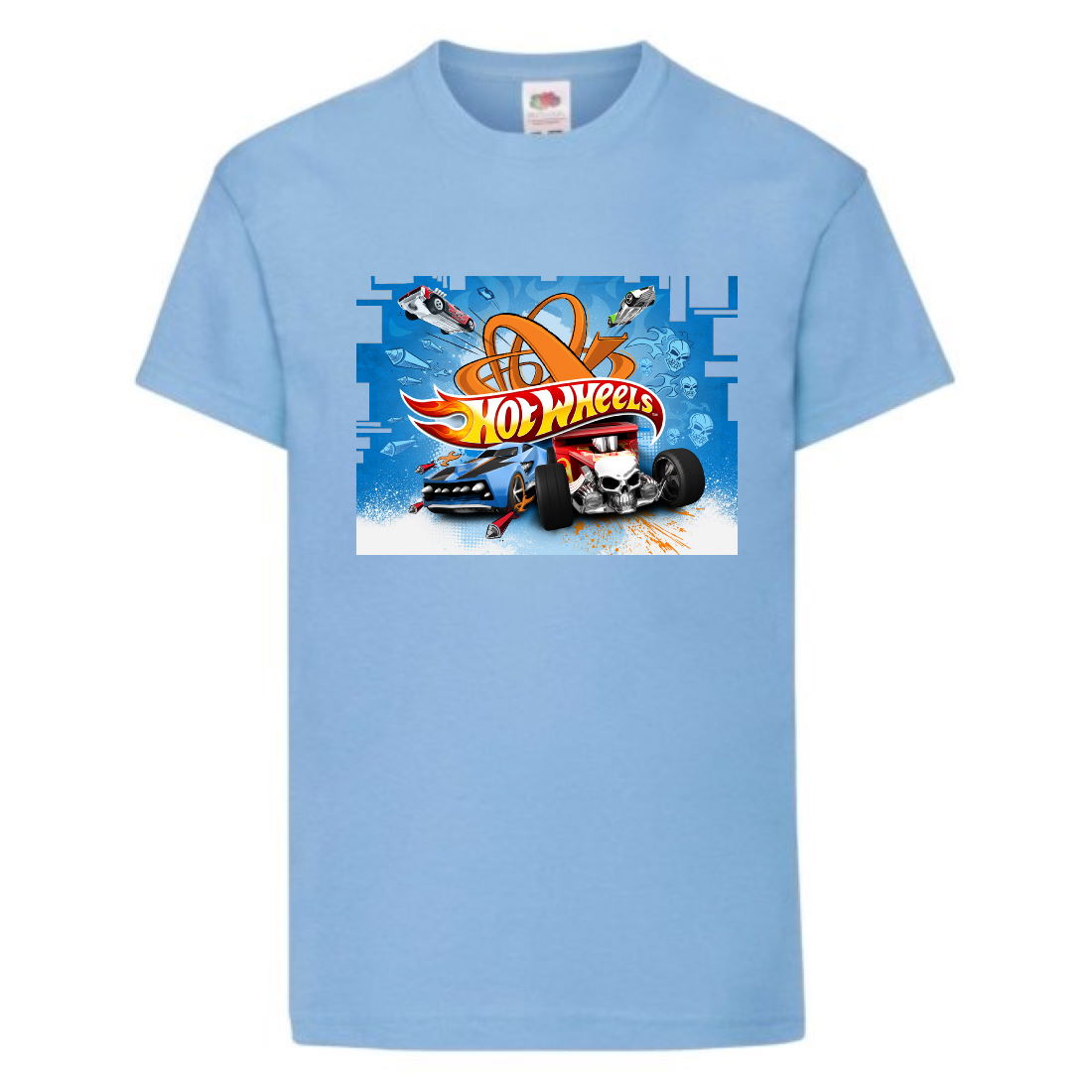 

Футболка детская Хот Вилс 001 (HotWheels) голубая (HTW lbl 001) 128 см