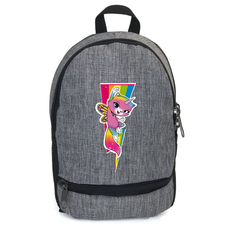 

Рюкзак Радужно-бабочково-единорожная кошка Cappuccino Toys RBUK- 004 серый