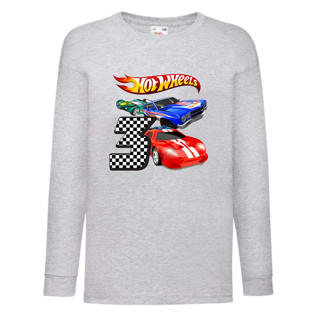 

Лонгслив реглан Хот Вилс 004 (HotWheels) серый (HTW gry 004) 104 см