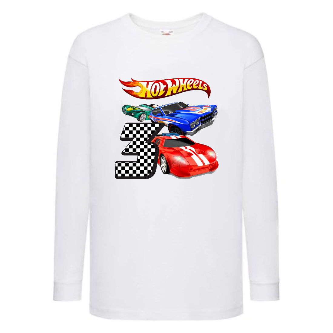 

Лонгслив реглан Хот Вилс 004 (HotWheels) белый (HTW wh 004) 152 см