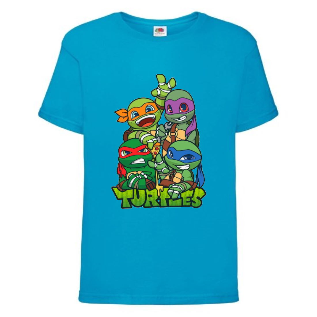 

Футболка детская Черепашки Ниндзя 0023 (Ninja Turtles) синяя (NTS blu 0023) 128 см