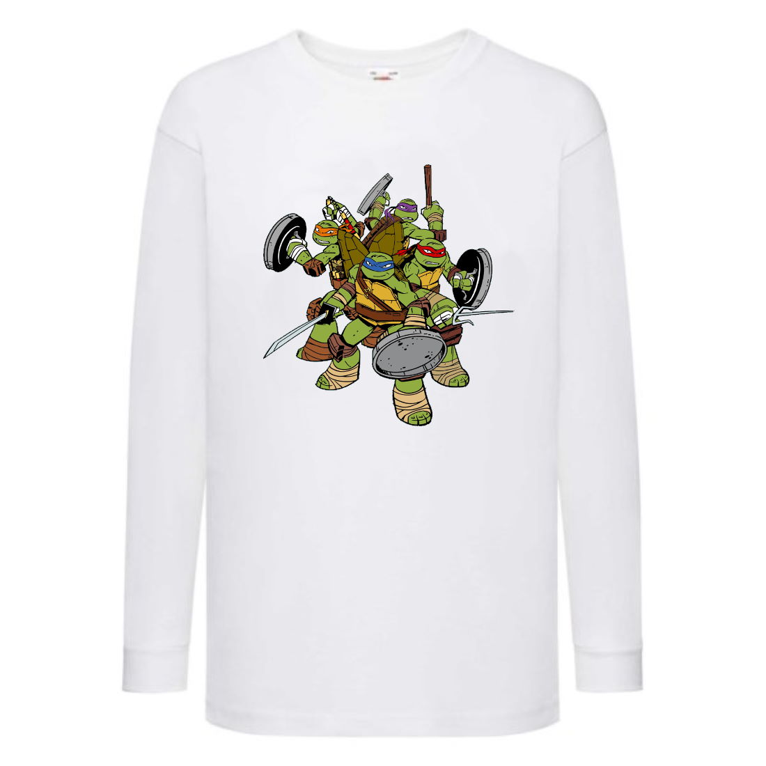 

Лонгслив реглан Черепашки Ниндзя 003 (Ninja Turtles) белый (NTR wh 003) 152 см