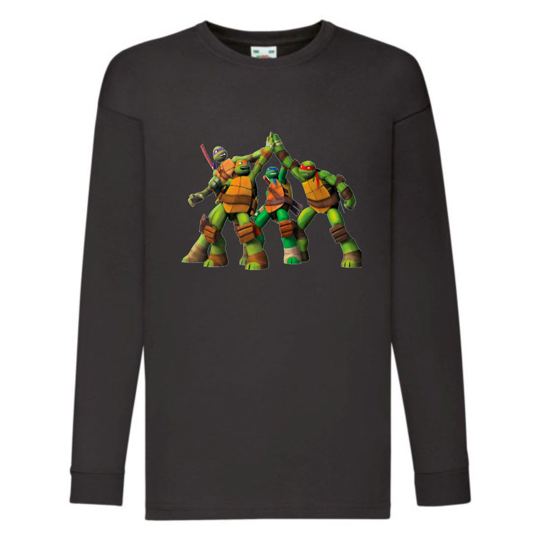 

Лонгслив реглан Черепашки Ниндзя 0026 (Ninja Turtles) черный (NTR blc 0026) 164 см