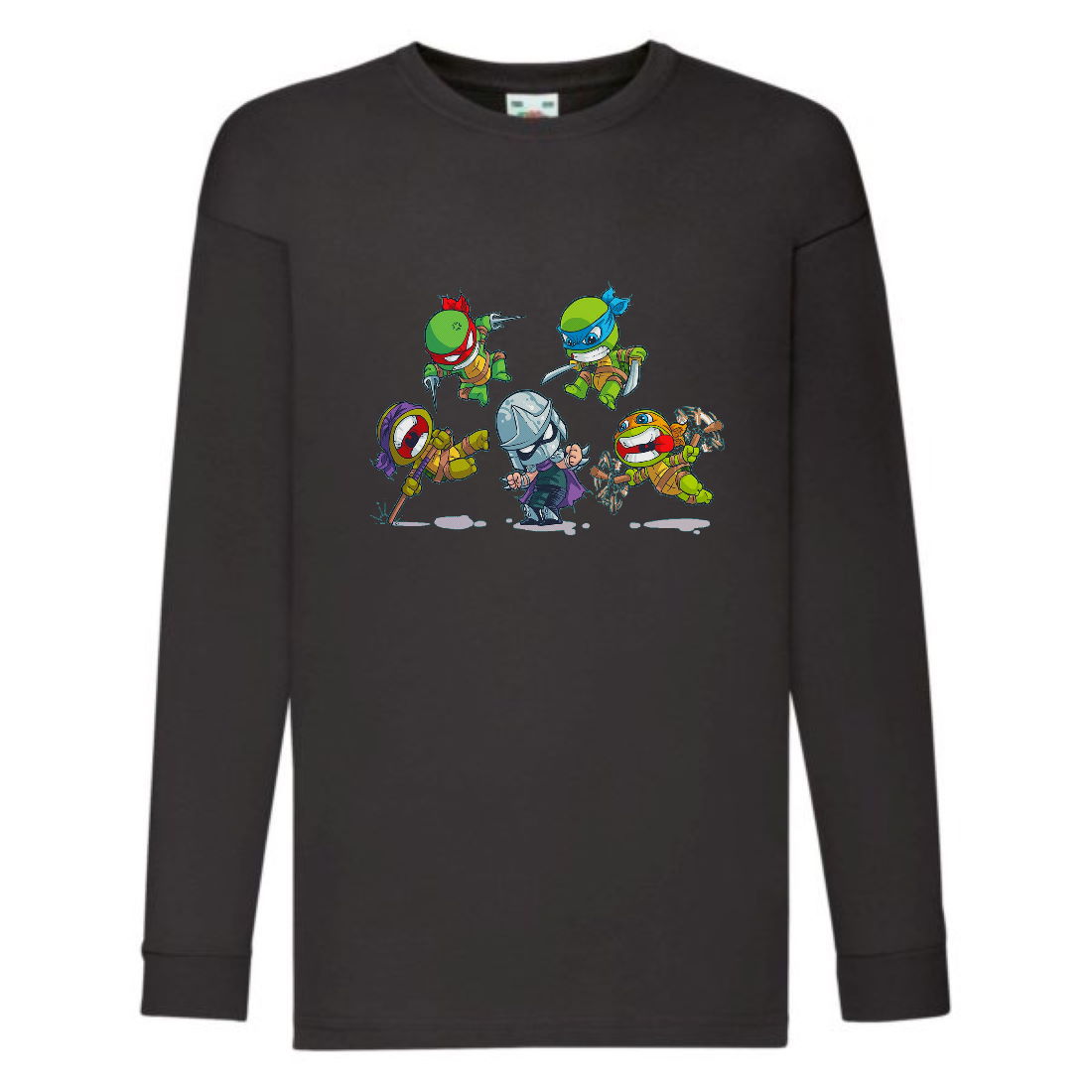 

Лонгслив реглан Черепашки Ниндзя 0024 (Ninja Turtles) черный (NTR blc 0024) 152 см