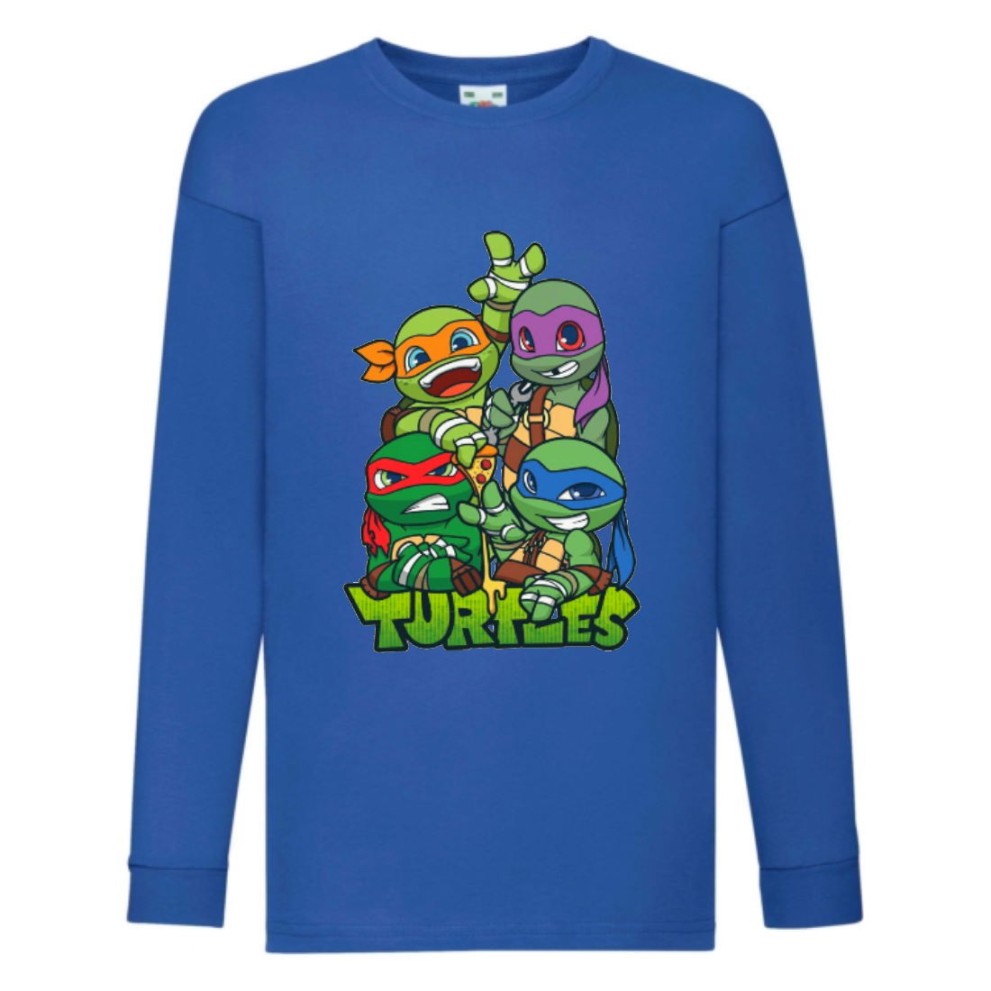 

Лонгслив реглан Черепашки Ниндзя 0023 (Ninja Turtles) синий (NTR blu 0023) 116 см