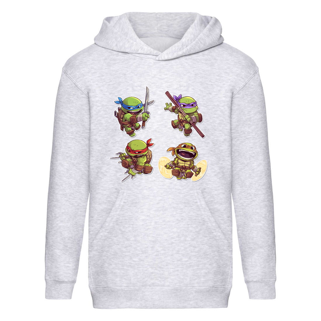 

Худи детская Черепашки Ниндзя 0012 (Ninja Turtles) серый (NTR gry 0012) 128 см