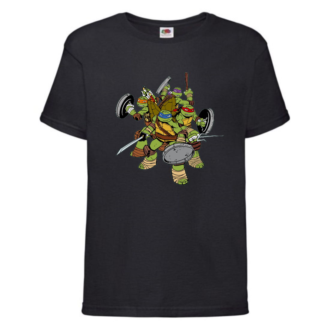 

Футболка детская Черепашки Ниндзя 003 (Ninja Turtles) черная (NTS blc 003) 128 см