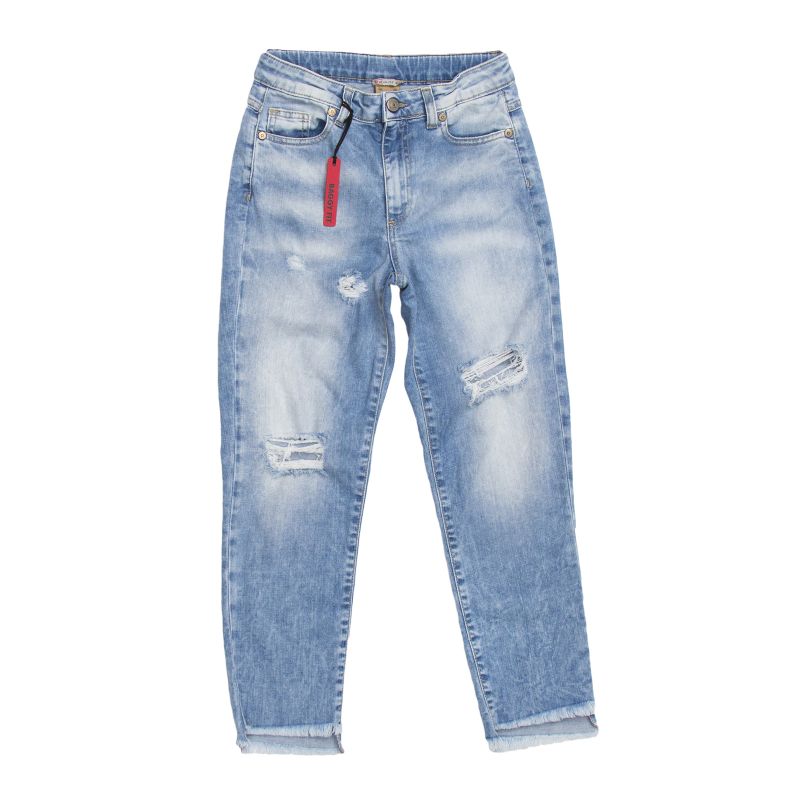 

Джинсы рваные PLEASE kids 152 см Голубой 47F47G