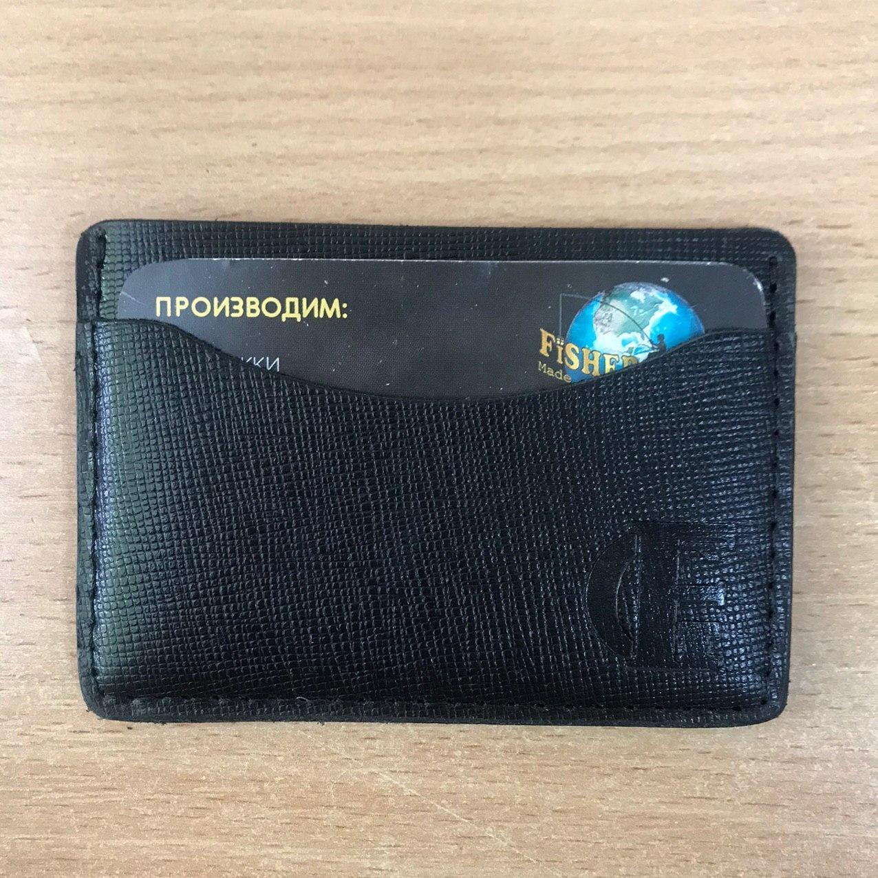 

Картхолдер Fisher Gifts Tre BUSSINES портофино черный кожа