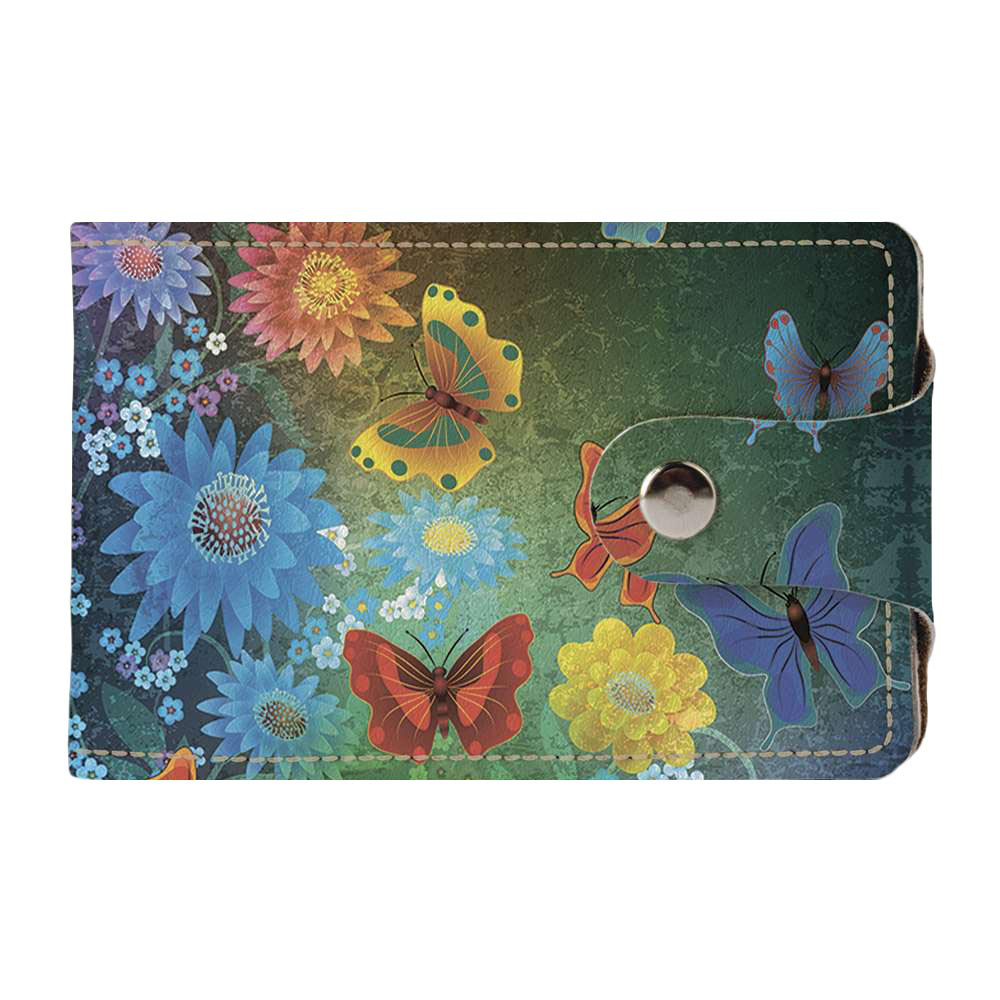 

Визитница Fisher Gifts Duo 92 Бабочки в цветах экокожа