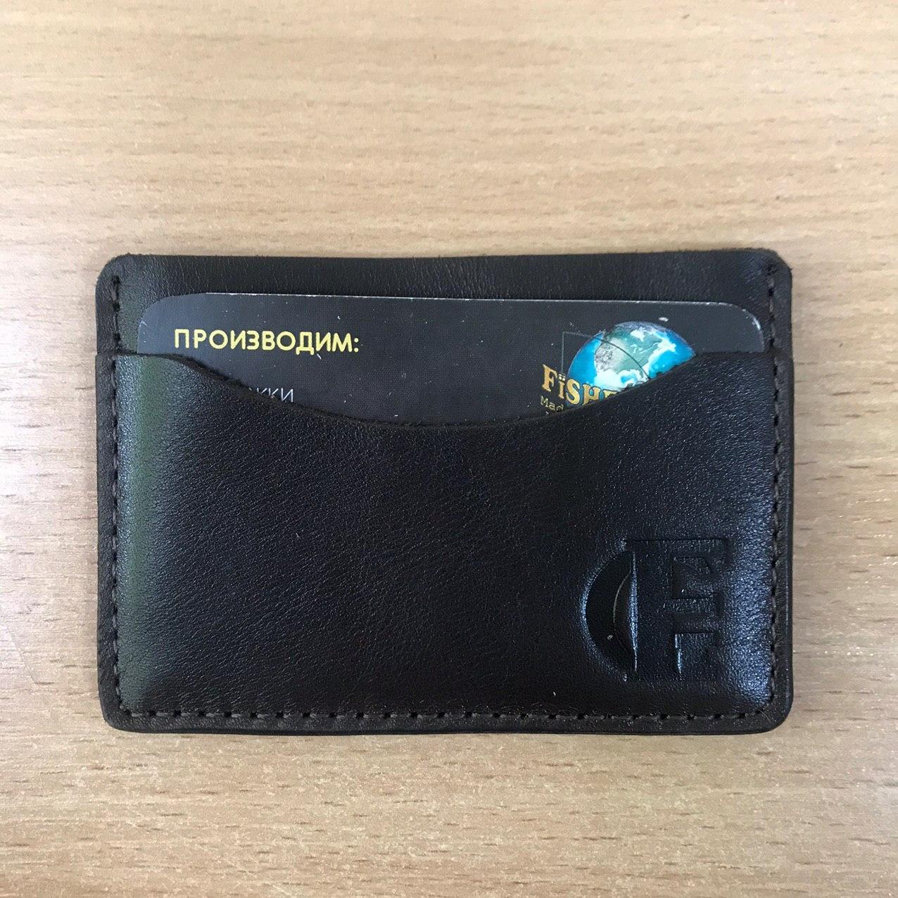 

Картхолдер Fisher Gifts Tre VIP алькор коричневый кожа