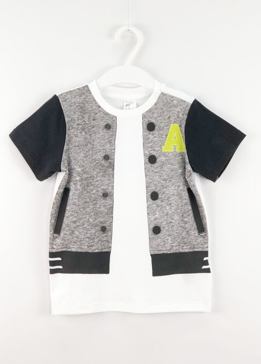 

футболка H&M 5hm03200243 74 см Белый 2000000380070