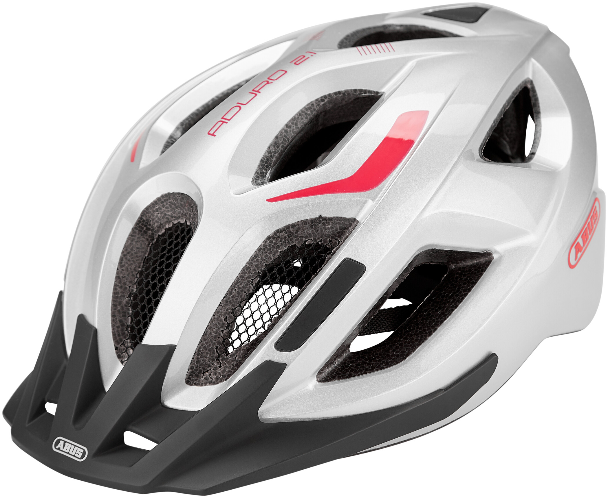 

Шлем велосипедный ABUS ADURO 2.1 Gleam Silver M (52-58 см) (819469)