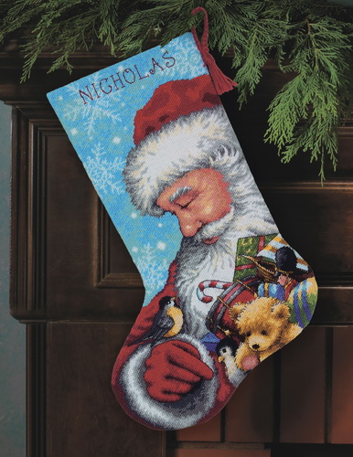 

Набор для вышивания Dimensions Santa and Toys Stocking (71-09145)