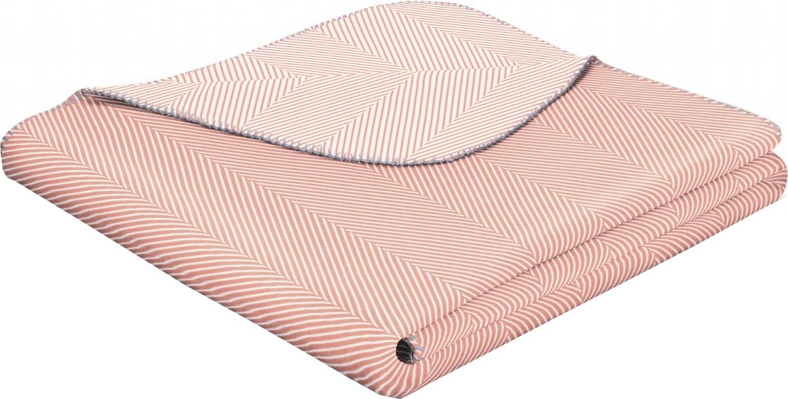

Плед Biederlack Wohndecke Herringb.coral 150x200