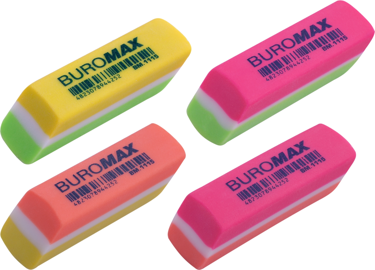 

Набор ластиков Buromax прямоугольных Ассорти 36 шт (BM.1115)