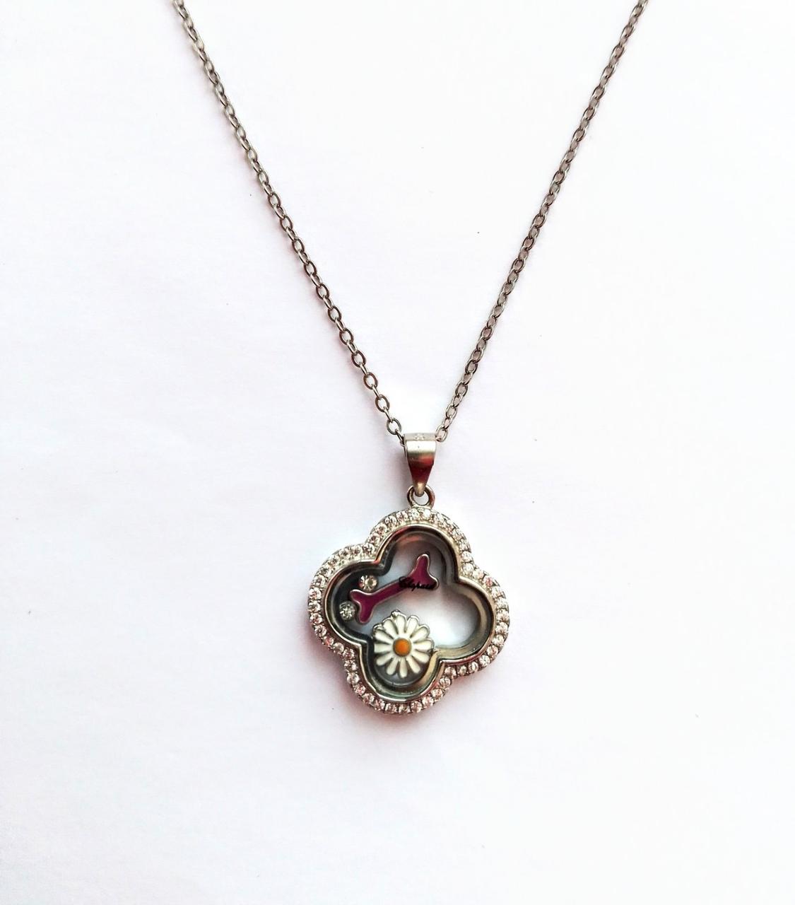 

Колье в стиле Chopard с ромашкой 009324