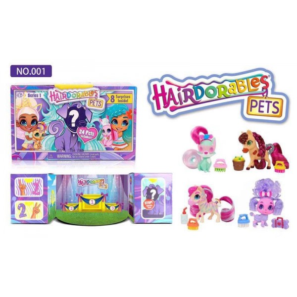 

Игровой набор Just Play Питомец Hairdorables Pets Set Surprise сюрприз с аксессуарами 1 серия Питомцы (1092428017)