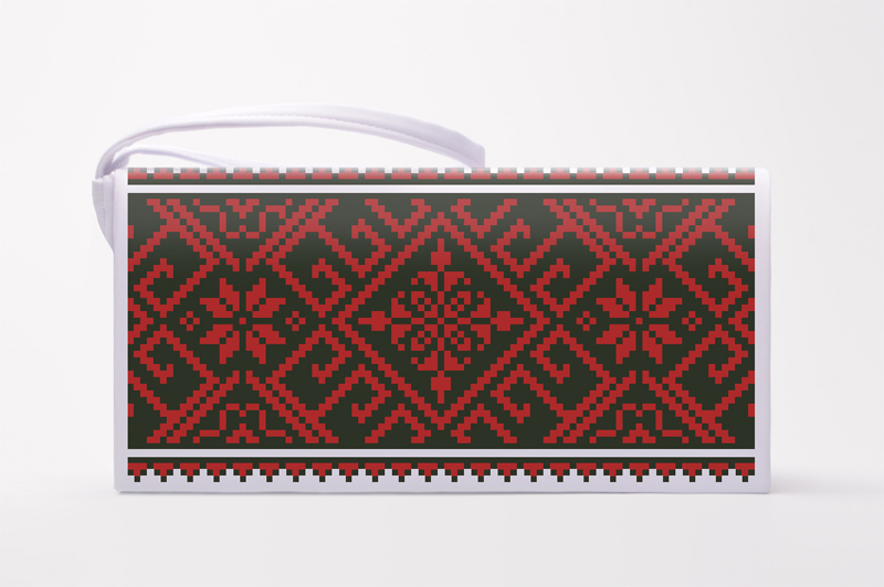 

Набір для вишивки нитками Барвиста Вишиванка заготовки пошитого клатча Західне Поділля (КЛ113лБ1301i)