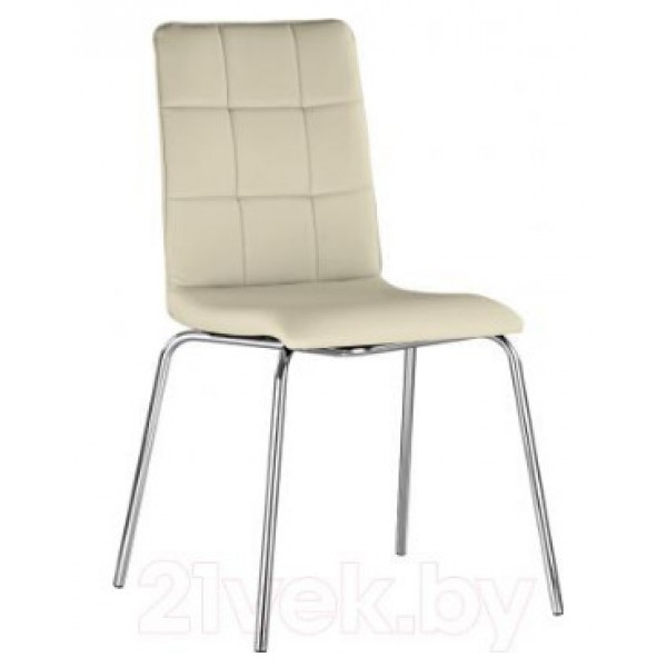 

Кухонный стул SOFI II chrome комплект 2 шт. каркас - металл, обивка - экокожа ECO 50 Новый Стиль цвет белый