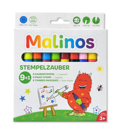 

Штампы-фломастеры Малинос Malinos Stempelzauber меняющие цвет 10 шт (MA-300008)