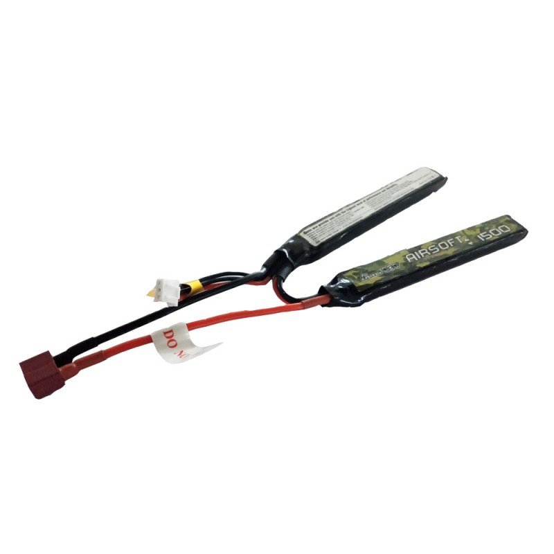 

Аккумулятор для страйкбола Gens Ace LiPO 7,4В 1500мАч 2S 25C 117х16х18мм 74г T-Plug Airsoft (B-AS-25/50C-1500-2S1P)