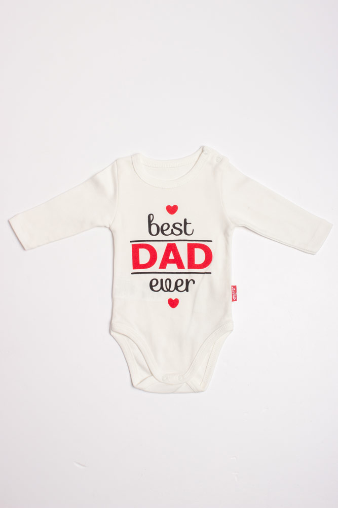 

Боді яслі на дівчинку, I ♥ DAD LULLABY 80 молочний (1513)