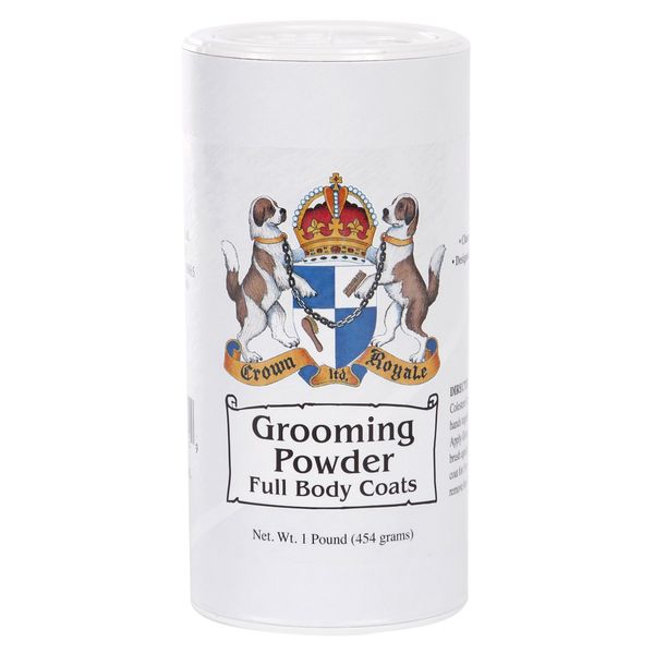 

Пудра для котів та собак Crown Royale «Grooming Powder Full Body Coats» 454 г (для густої та жорсткої шерсті)